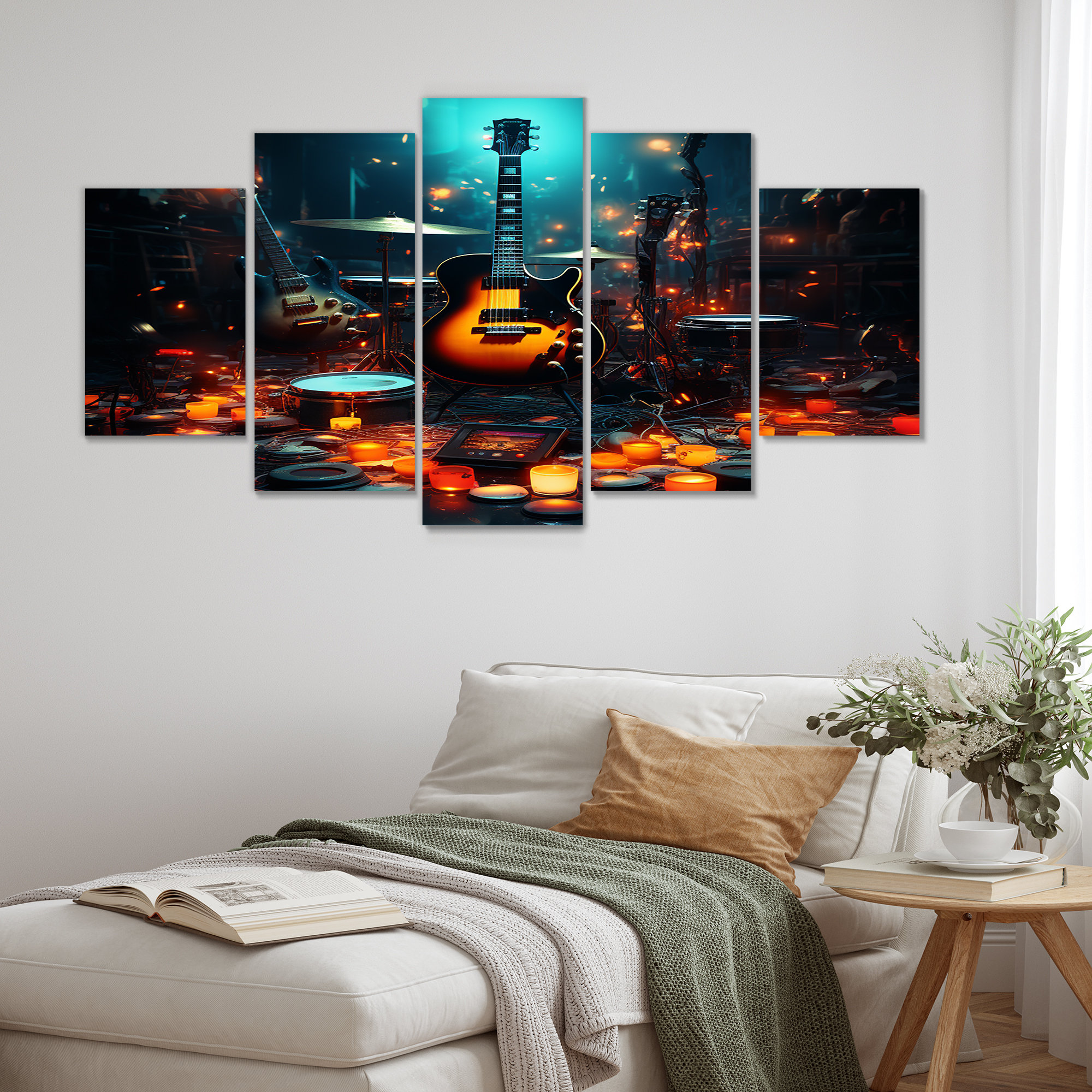 Latitude Run® Casanova - Music Wall Art For Living Room 5 Piece